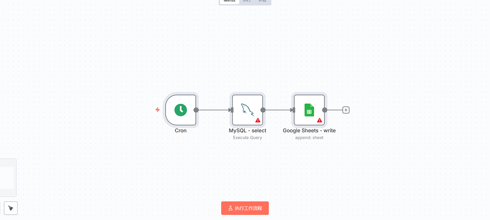 Google Sheets 到 MySQL 数据导入工作流 - n8n 自动化解决方案