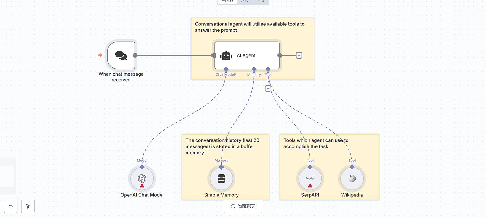 n8n AI问答工作流 - 强制AI特定输出格式的数据查询模板