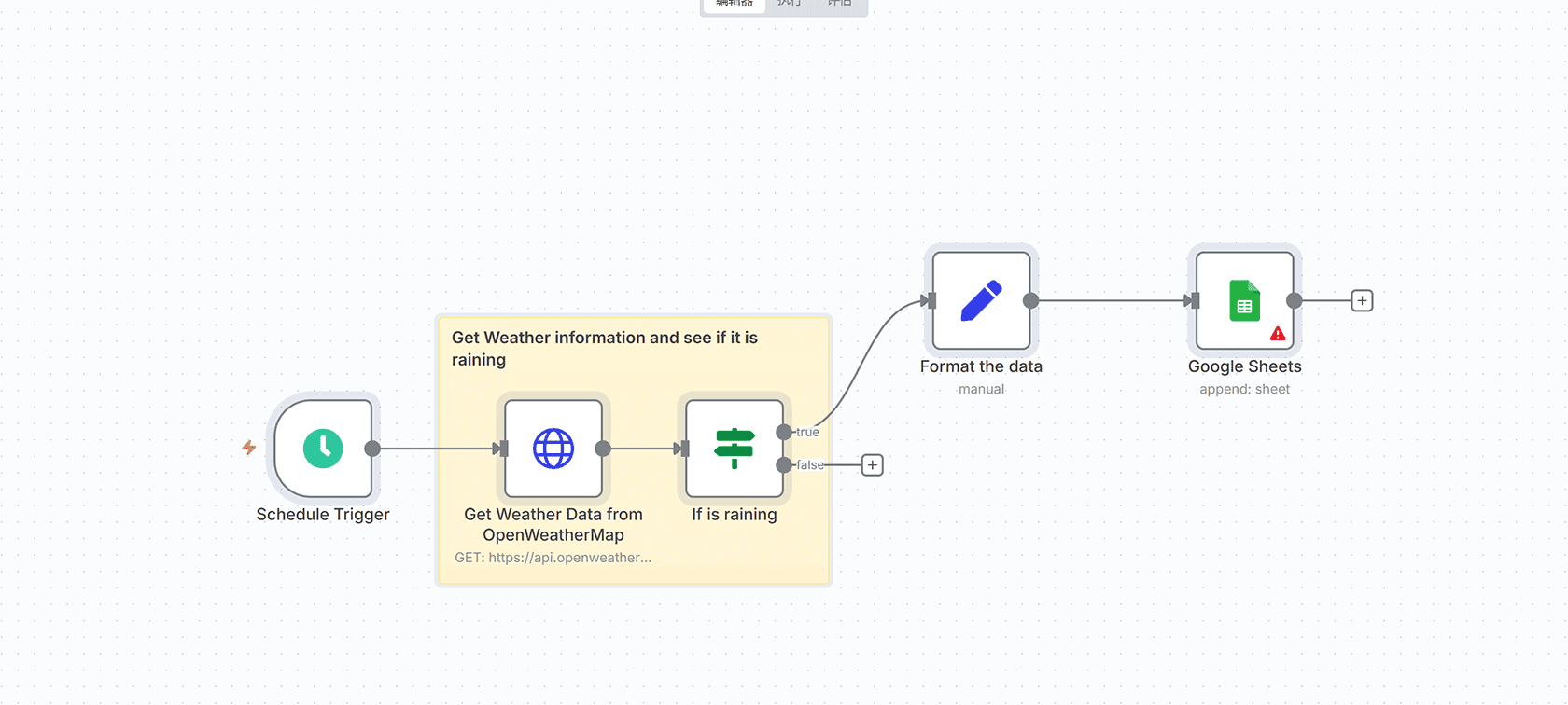 使用GPT-4o智能分类Gmail邮件的n8n工作流 - Schedule Trigger与Email Classifier节点
