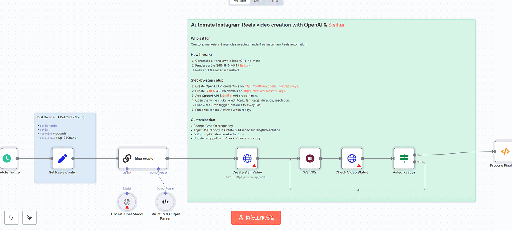 AI自动保存Gmail收据到Google Sheets工作流 | n8n自动化 | OpenAI数据处理