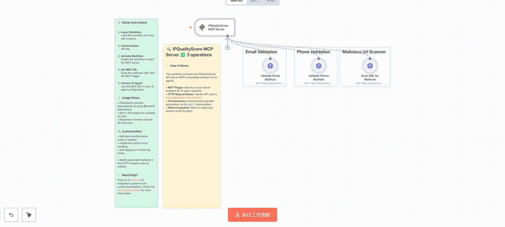 IP2WHOIS域名查询MCP服务器工作流 - n8n自动化AI集成