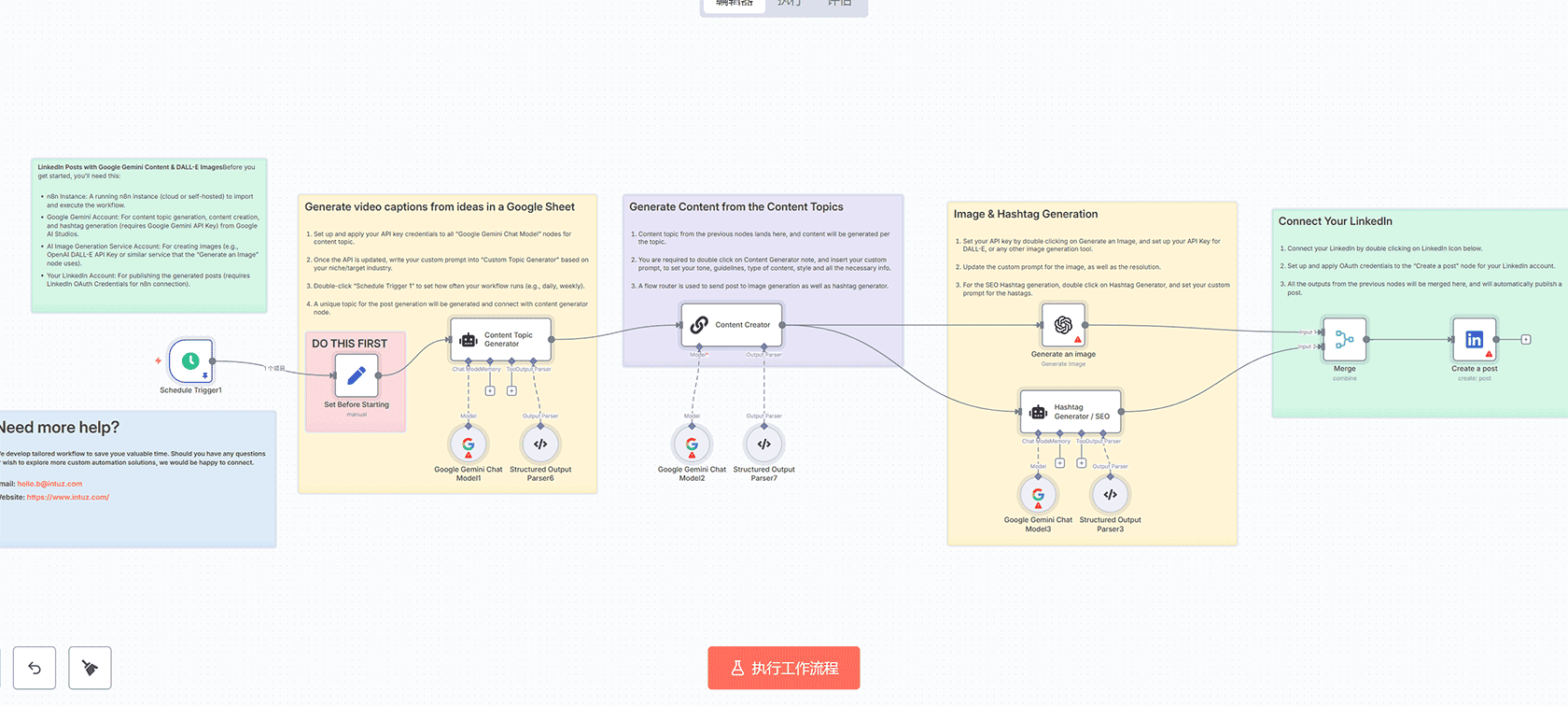 每日AI邮件摘要工作流 - n8n自动化Gmail邮件处理与OpenAI智能摘要