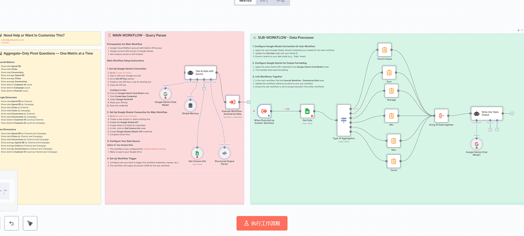 使用Google Sheets和OpenAI GPT-5 Mini构建智能数据分析聊天机器人 | n8n工作流