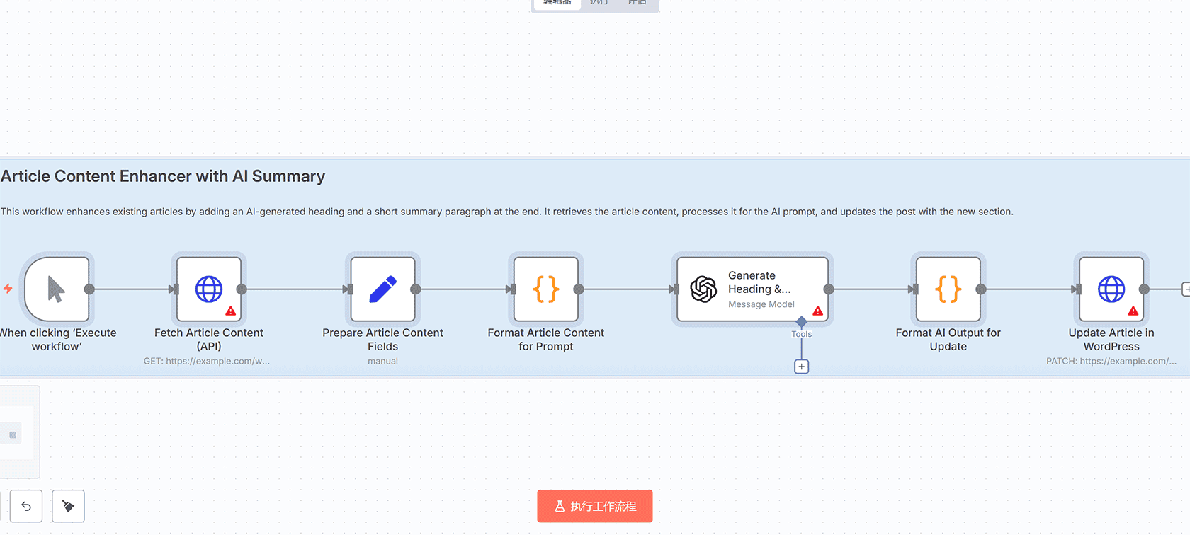 文章AI评论生成器 - n8n工作流实现WordPress自动评论生成
