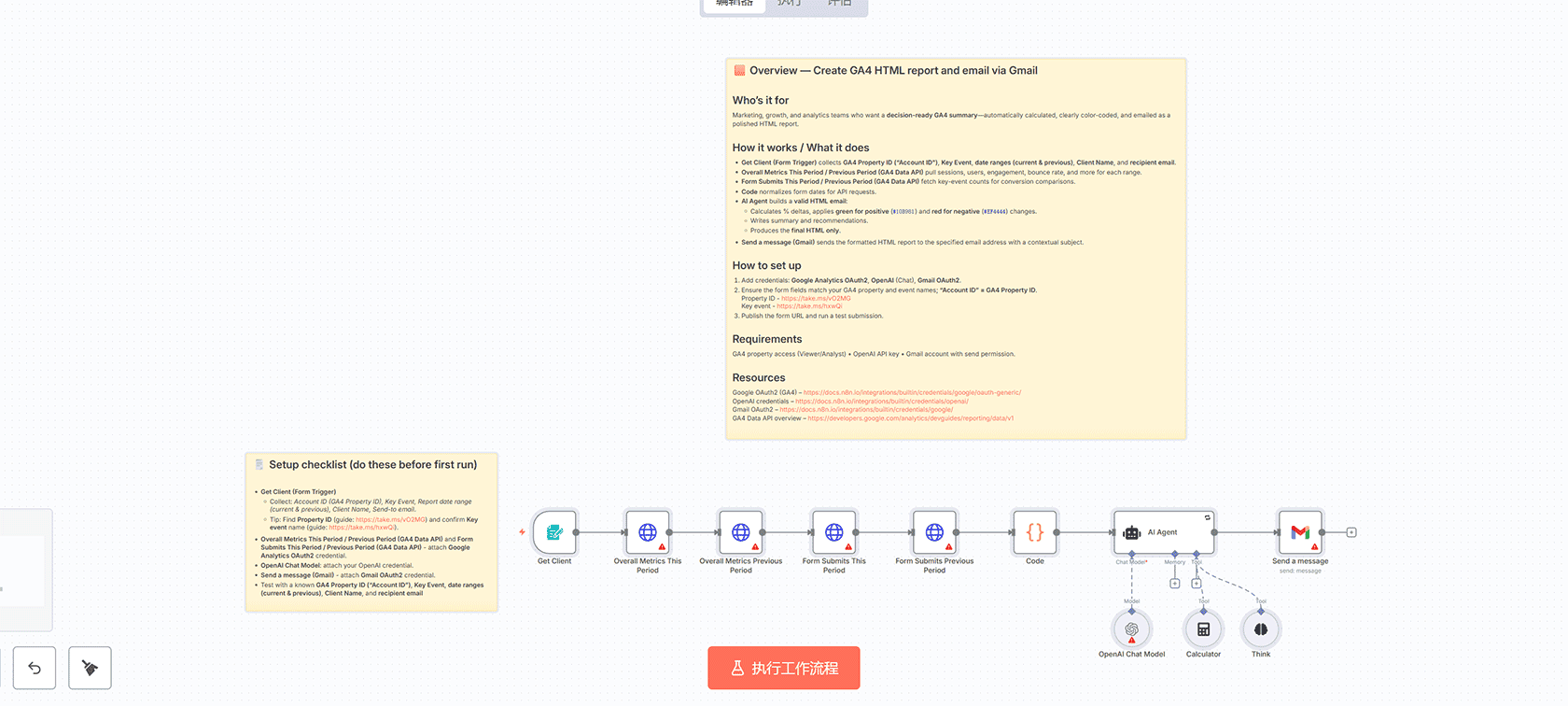 基于网站内容自动生成理想客户画像(ICP)并保存到Google文档 - n8n工作流与AI分析