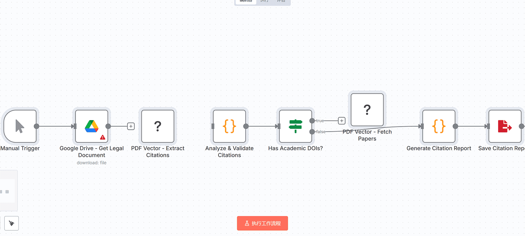 使用Gemini AI和XML转换从PDF发票中提取数据到JSON的n8n工作流 | PDF数据处理自动化